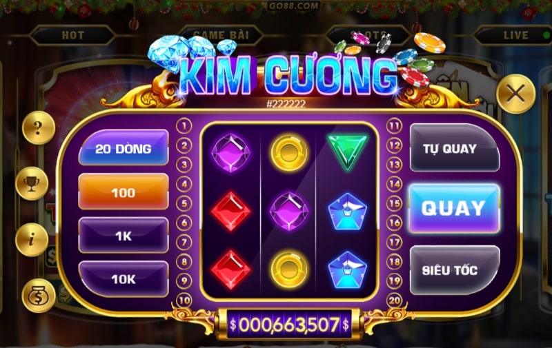 Giới thiệu sơ lược về tựa game Nổ hũ kim cương Go88